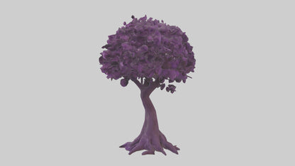 3D model Purple Heart tree model VR / AR / low-poly
