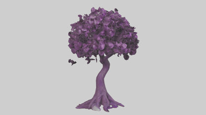 3D model Purple Heart tree model VR / AR / low-poly