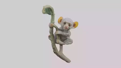 Pygmy Marmoset climbing model VR / AR / low-poly