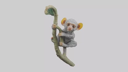 Pygmy Marmoset climbing model VR / AR / low-poly