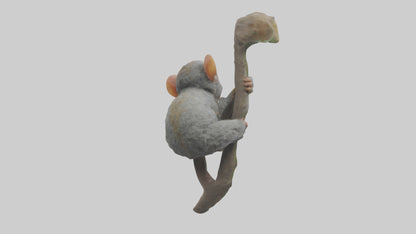 Pygmy Marmoset climbing model VR / AR / low-poly