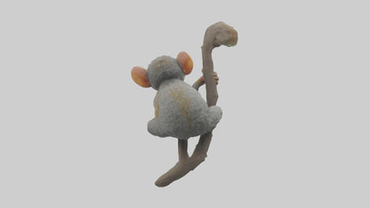 Pygmy Marmoset climbing model VR / AR / low-poly