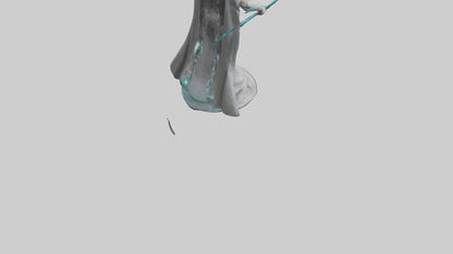 Quantum Assassin statue model VR / AR / low-poly