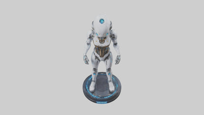 3D model Quantum Cyborg statue model VR / AR / low-poly