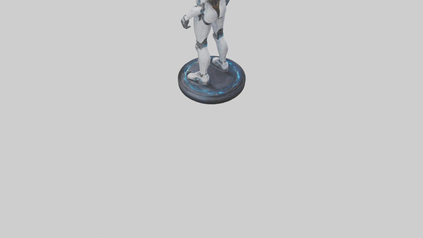 3D model Quantum Cyborg statue model VR / AR / low-poly