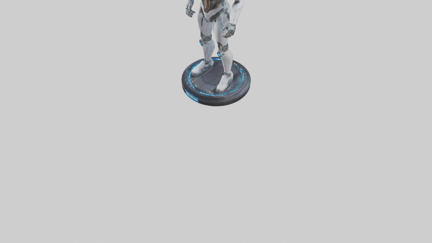 3D model Quantum Cyborg statue model VR / AR / low-poly