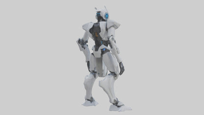 3D model Quantum Droid statue model 2 VR / AR / low-poly