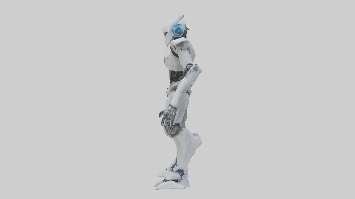 3D model Quantum Droid statue model 2 VR / AR / low-poly