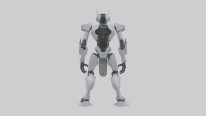 3D model Quantum Droid statue model 2 VR / AR / low-poly