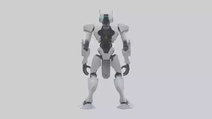 3D model Quantum Droid statue model 2 VR / AR / low-poly
