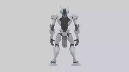 3D model Quantum Droid statue model 2 VR / AR / low-poly