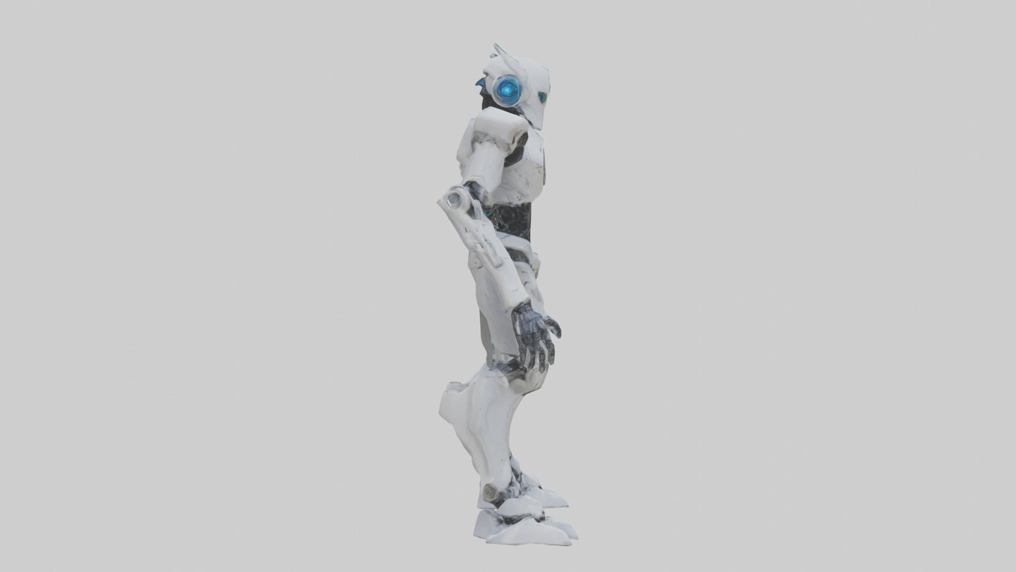 3D model Quantum Droid statue model 2 VR / AR / low-poly