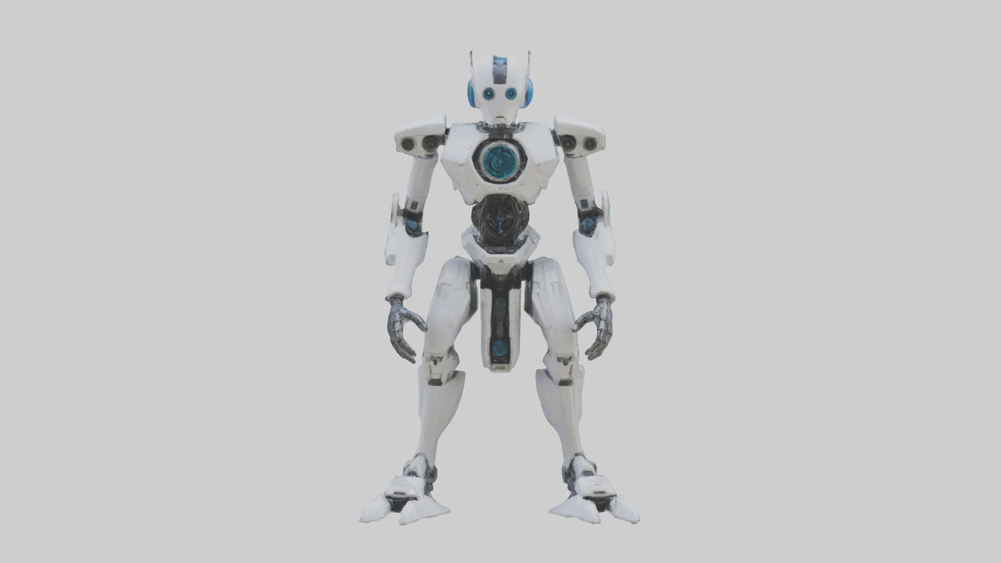 3D model Quantum Droid statue model 2 VR / AR / low-poly