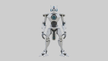 3D model Quantum Droid statue model 2 VR / AR / low-poly