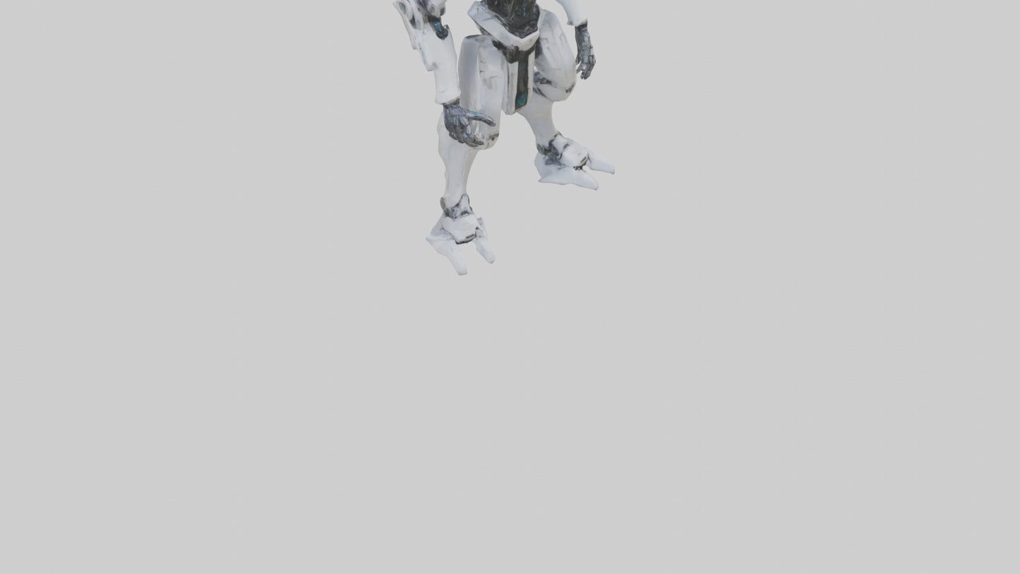 3D model Quantum Droid statue model 2 VR / AR / low-poly