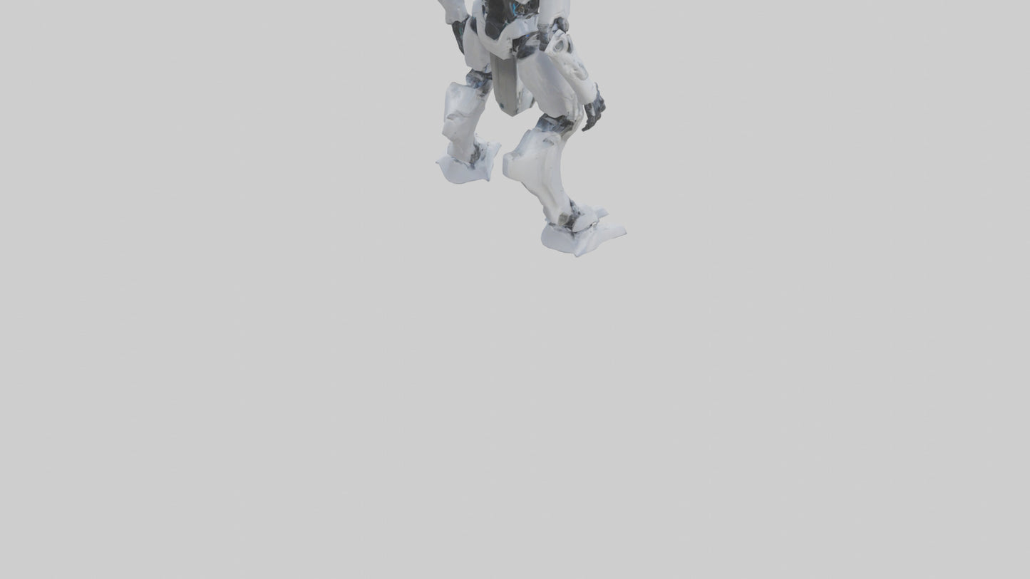 3D model Quantum Droid statue model 2 VR / AR / low-poly