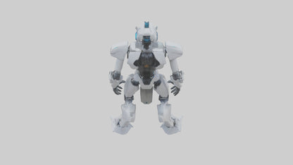 3D model Quantum Droid statue model 2 VR / AR / low-poly