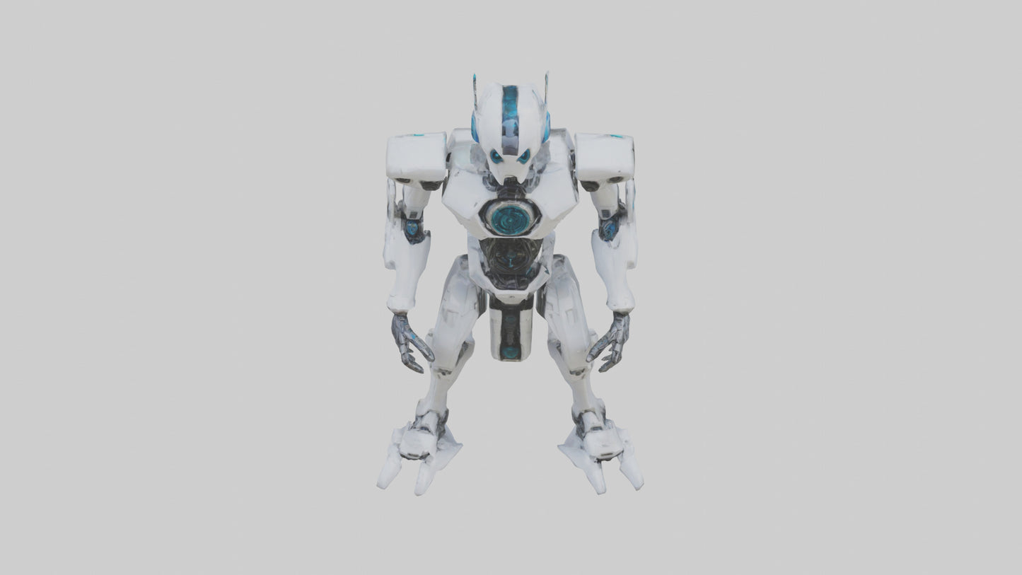 3D model Quantum Droid statue model 2 VR / AR / low-poly