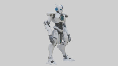 3D model Quantum Droid statue model 2 VR / AR / low-poly