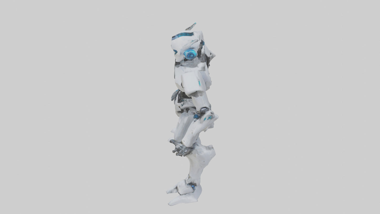3D model Quantum Droid statue model 2 VR / AR / low-poly