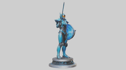 3D model Quantum Enforcer statue model VR / AR / low-poly