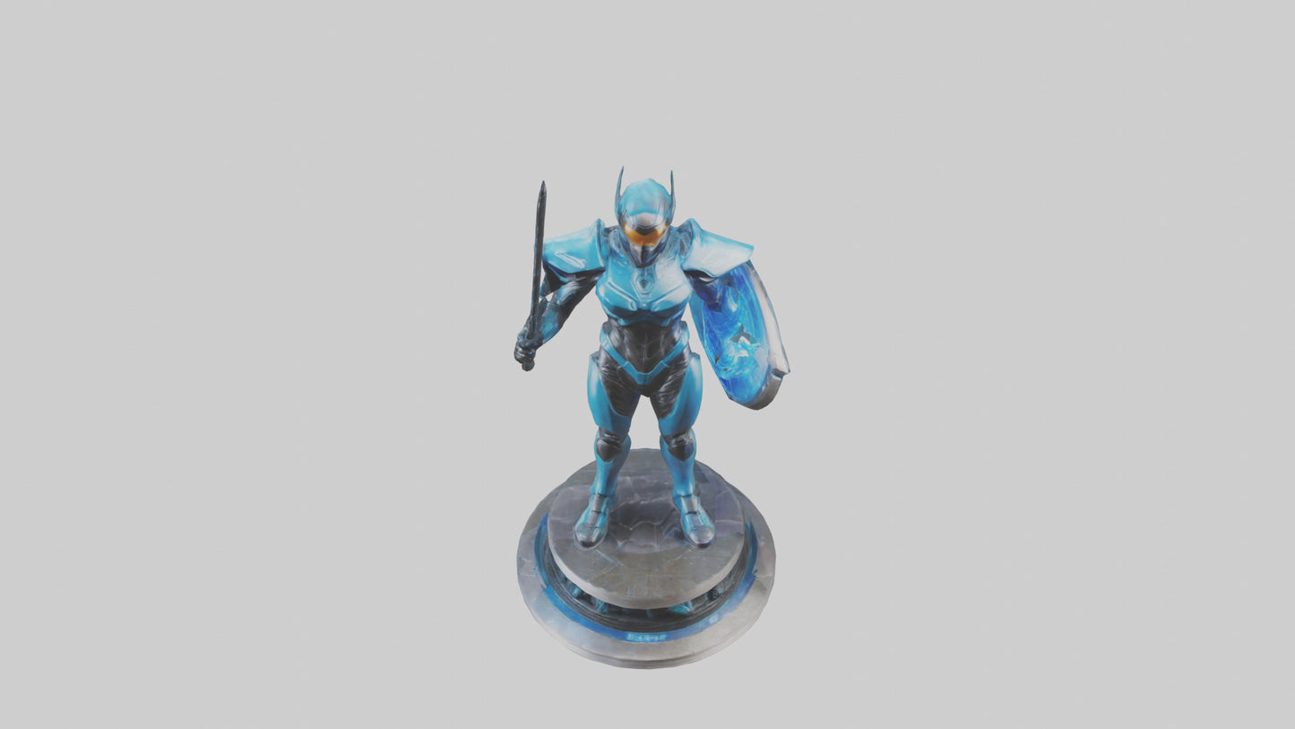 3D model Quantum Enforcer statue model VR / AR / low-poly