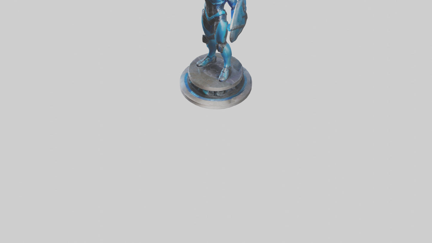 3D model Quantum Enforcer statue model VR / AR / low-poly
