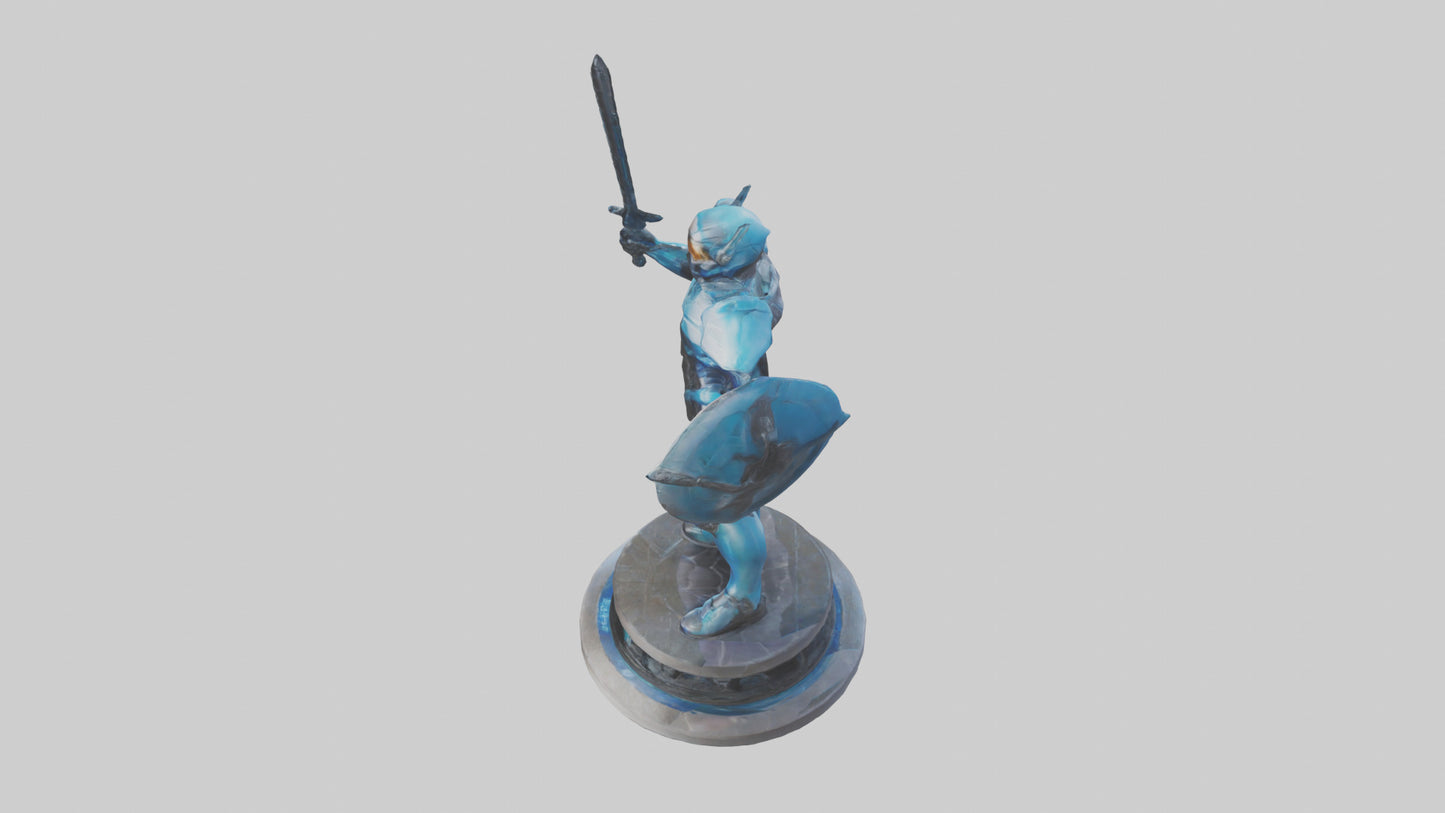 3D model Quantum Enforcer statue model VR / AR / low-poly