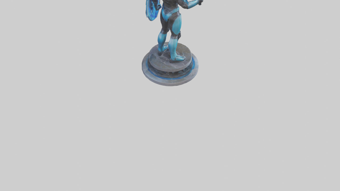 3D model Quantum Enforcer statue model VR / AR / low-poly