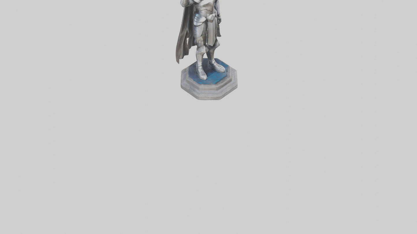 3D model Quantum Knight Leader statue model VR / AR / low-poly