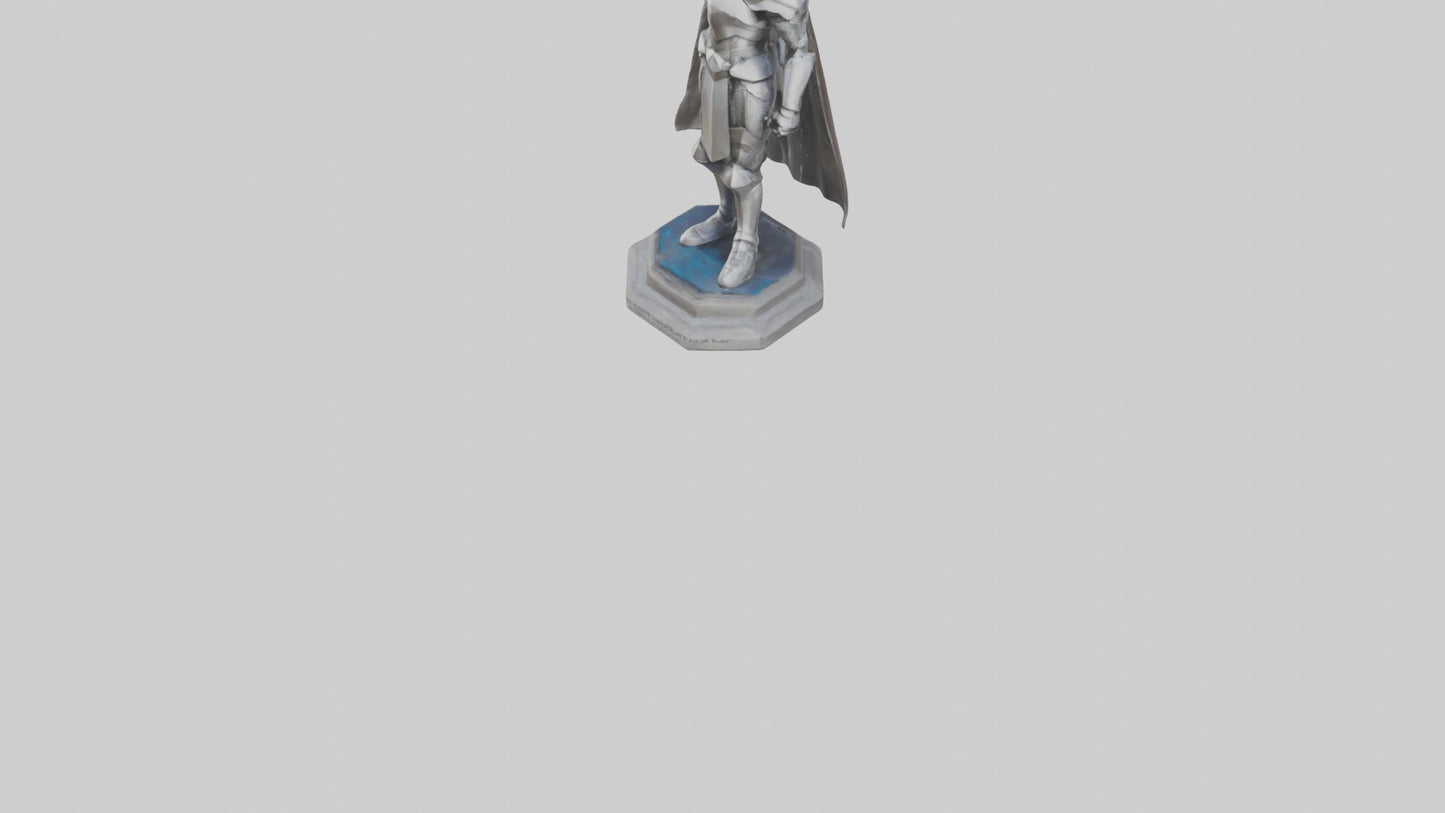 3D model Quantum Knight Leader statue model VR / AR / low-poly