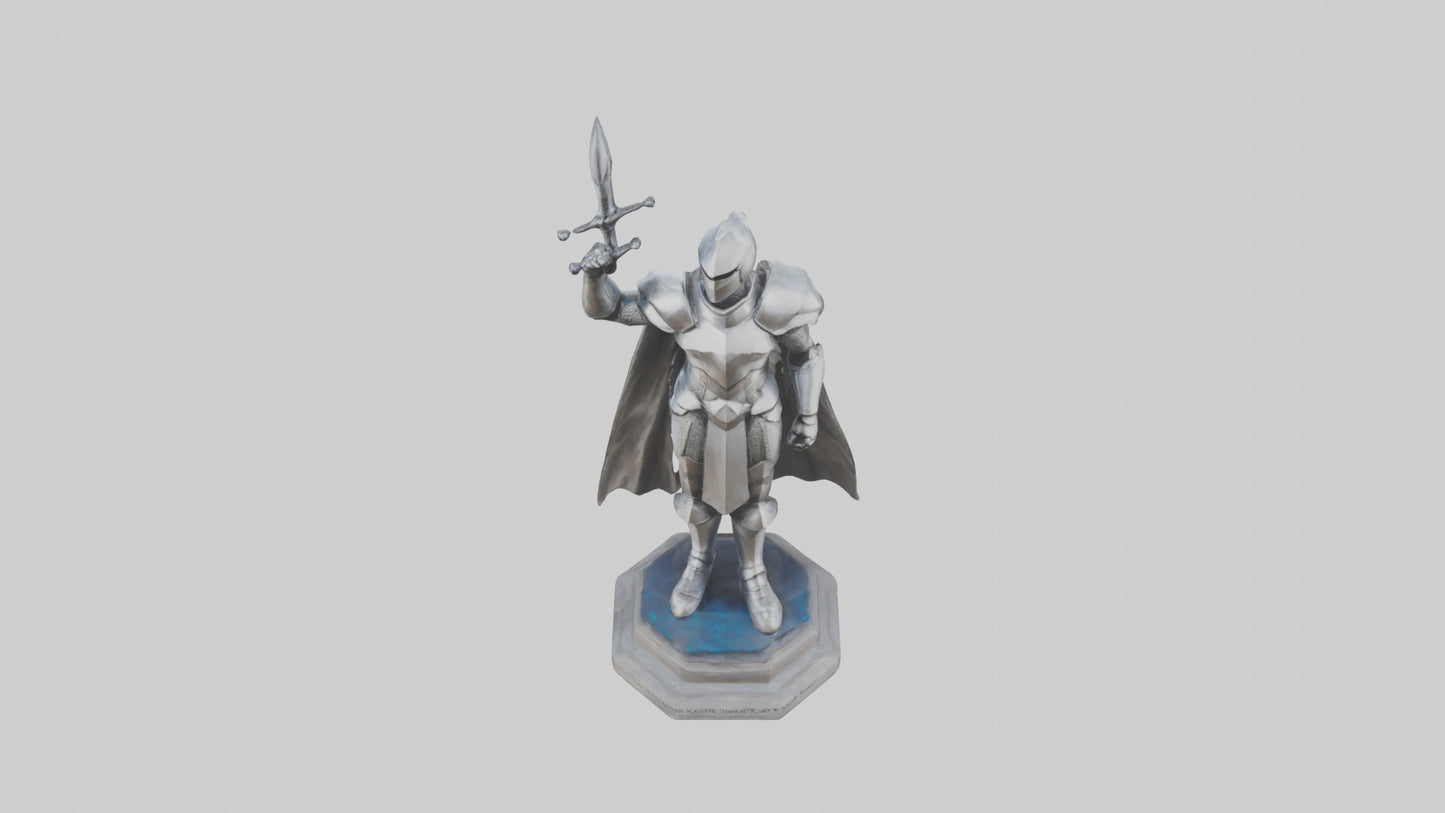 3D model Quantum Knight Leader statue model VR / AR / low-poly