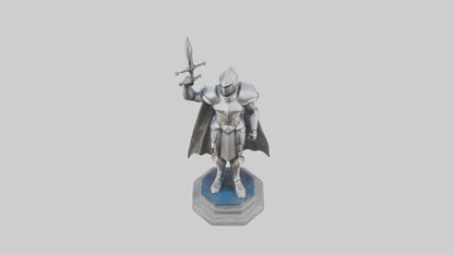 3D model Quantum Knight Leader statue model VR / AR / low-poly