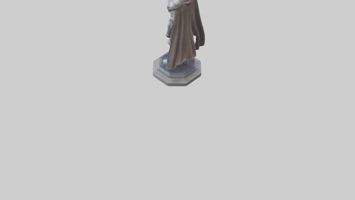 3D model Quantum Knight Leader statue model VR / AR / low-poly
