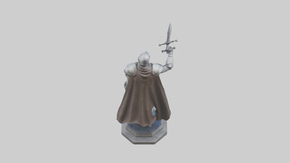 3D model Quantum Knight Leader statue model VR / AR / low-poly