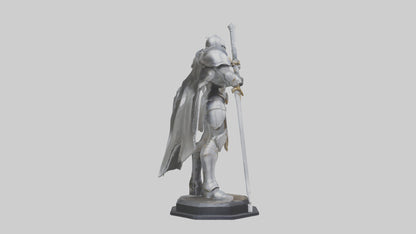 3D model Quantum Knight statue model VR / AR / low-poly