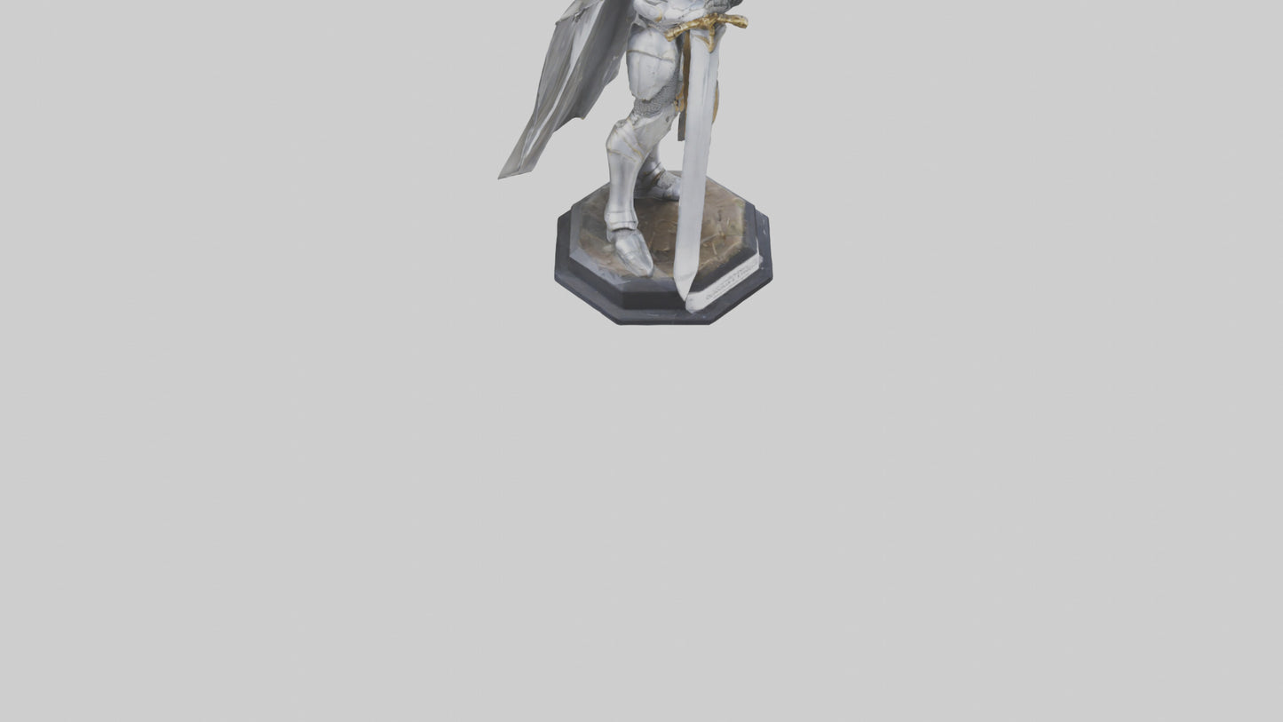 3D model Quantum Knight statue model VR / AR / low-poly
