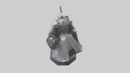 3D model Quantum Knight statue model VR / AR / low-poly