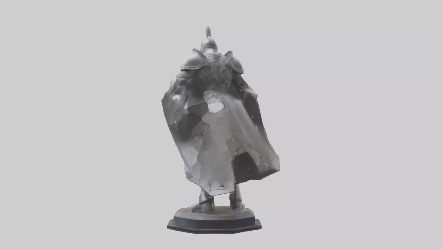 3D model Quantum Knight statue model VR / AR / low-poly