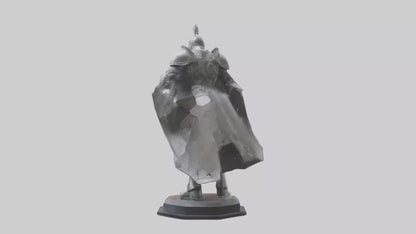 3D model Quantum Knight statue model VR / AR / low-poly