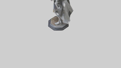 3D model Quantum Knight statue model VR / AR / low-poly
