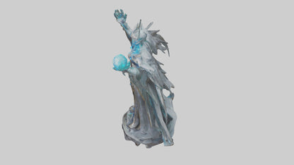 3D model Quantum Lord statue model VR / AR / low-poly
