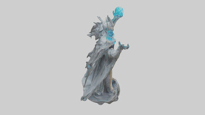 3D model Quantum Lord statue model VR / AR / low-poly