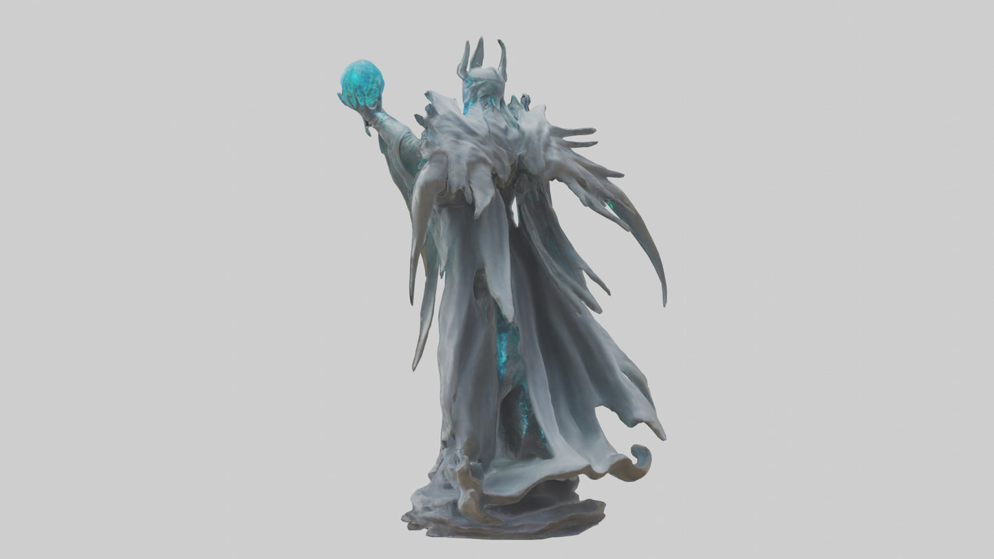 3D model Quantum Lord statue model VR / AR / low-poly