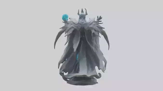 3D model Quantum Lord statue model VR / AR / low-poly