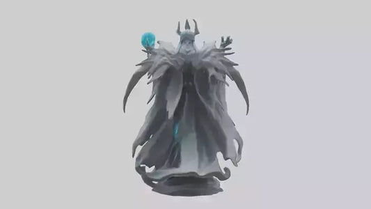 3D model Quantum Lord statue model VR / AR / low-poly