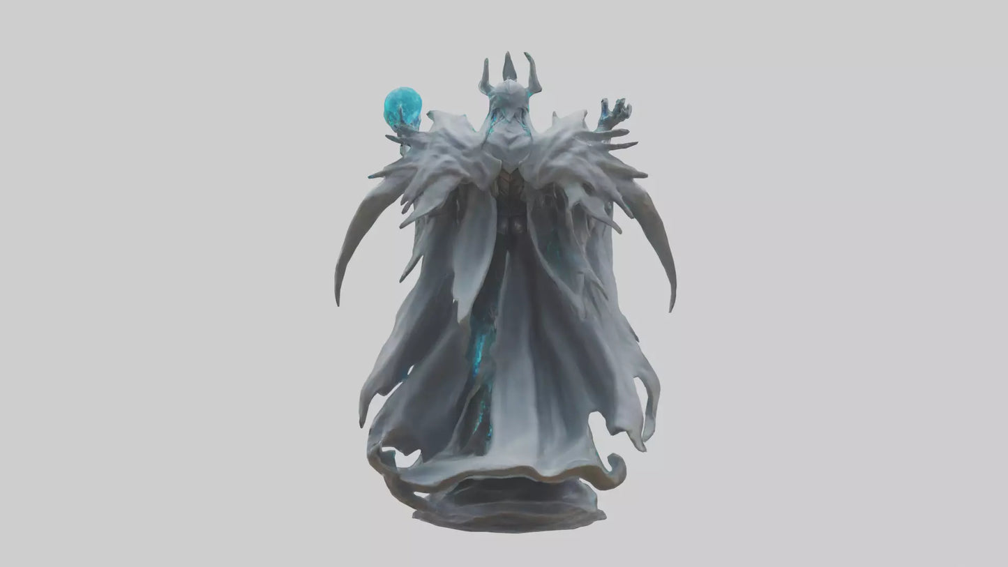 3D model Quantum Lord statue model VR / AR / low-poly
