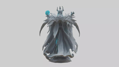 3D model Quantum Lord statue model VR / AR / low-poly