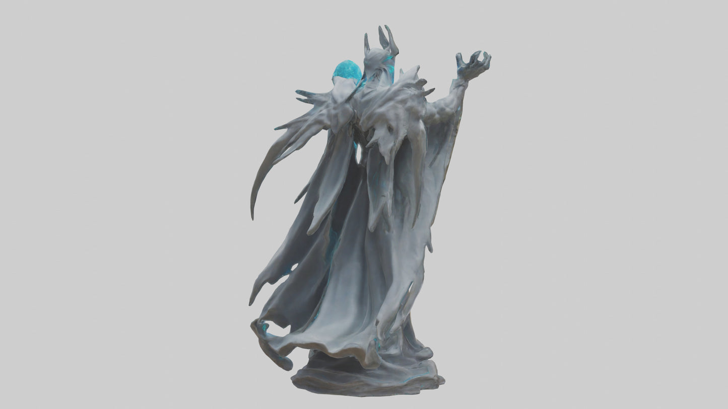 3D model Quantum Lord statue model VR / AR / low-poly