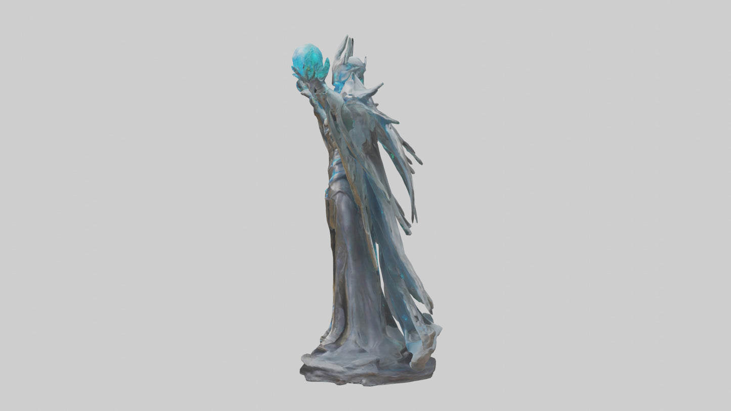 3D model Quantum Lord statue model VR / AR / low-poly